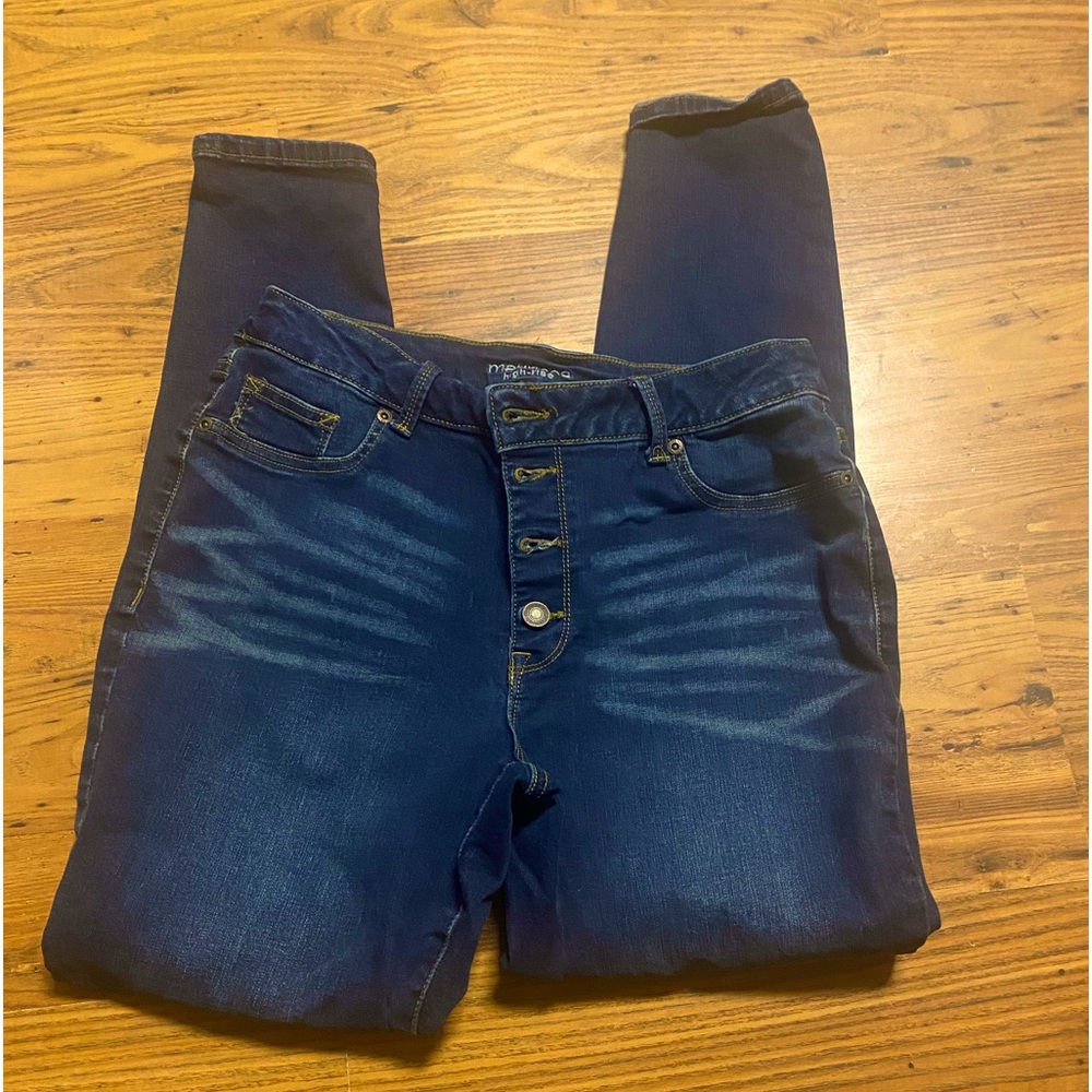 High rise , skinny, very stretchy, Maurice’s jeans